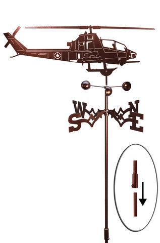 Cobra Helicopter Design Weathervane