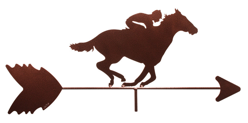 Race Horse Jockey Weathervane