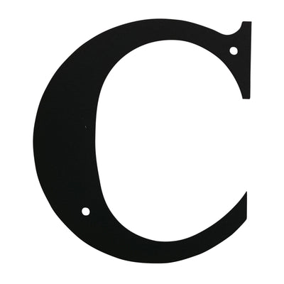 Wrought Iron Metal House Letter C