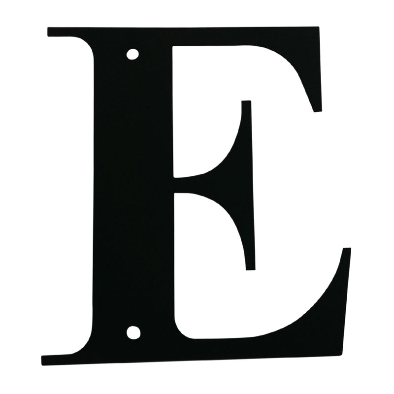 Wrought Iron Metal House Letter E