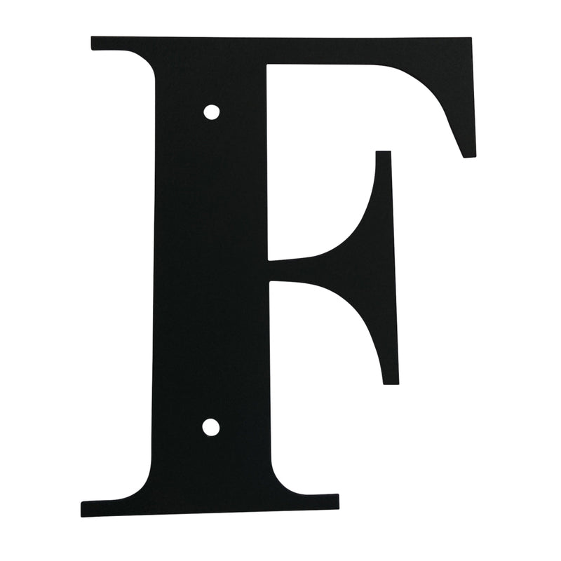 Wrought Iron Metal House Letter F