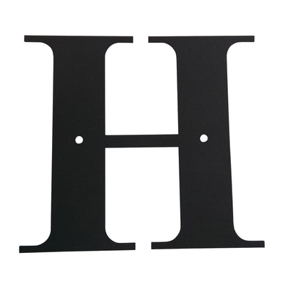 Wrought Iron Metal House Letter H