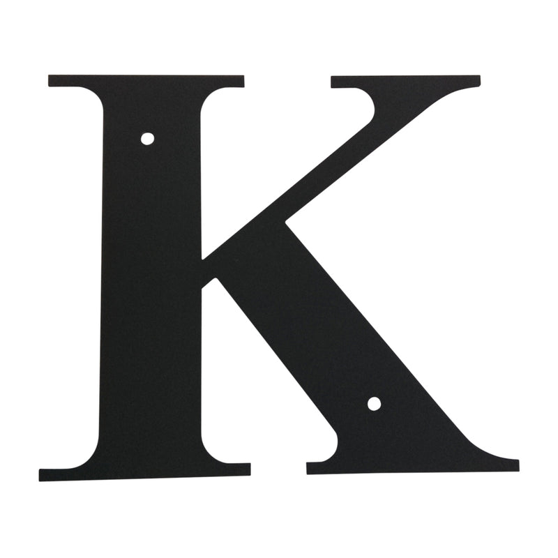 Wrought Iron Metal House Letter K