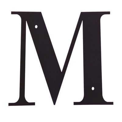 Wrought Iron Metal House Letter M