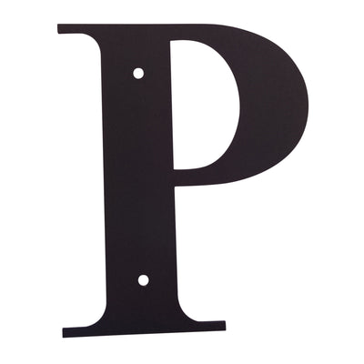 Wrought Iron Metal House Letter P