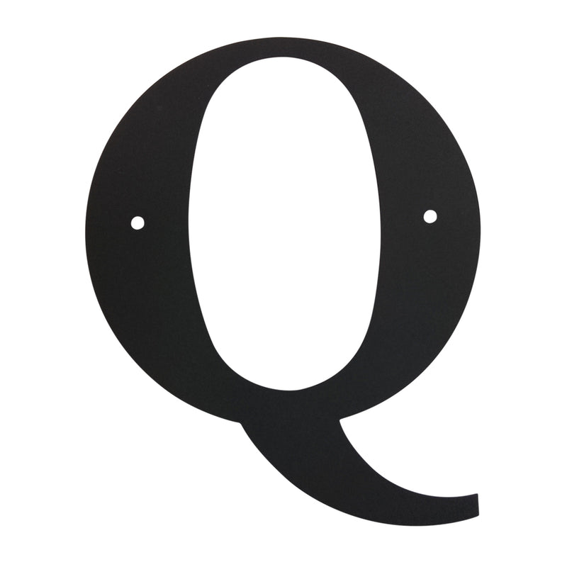 Wrought Iron Metal House Letter Q