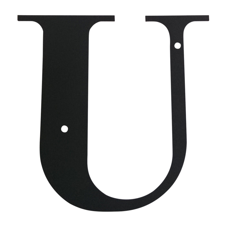 Wrought Iron Metal House Letter U