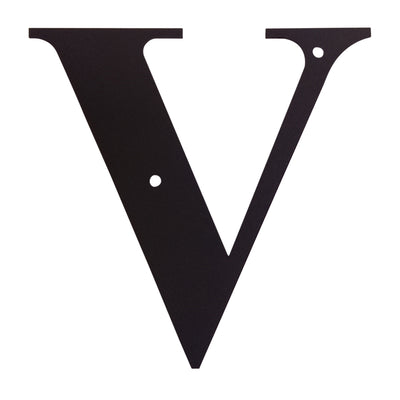 Wrought Iron Metal House Letter V