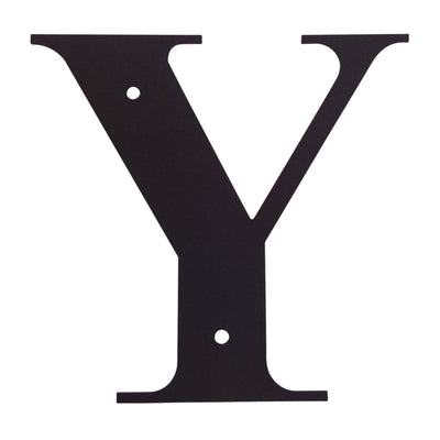 Wrought Iron Metal House Letter Y