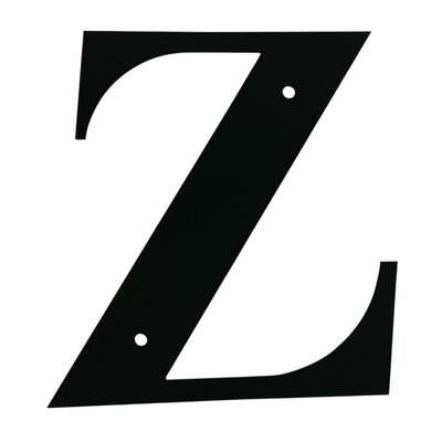 Wrought Iron Metal House Letter Z