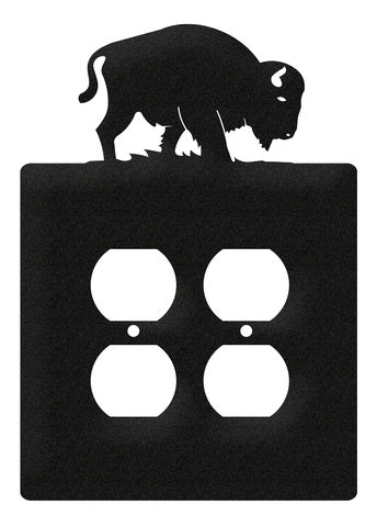 Bison / Buffalo Double Outlet Cover