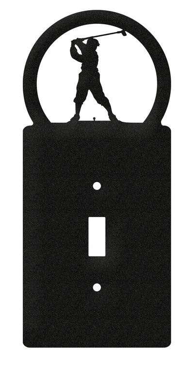 Golfer Design Single Toggle Switch Plate Cover
