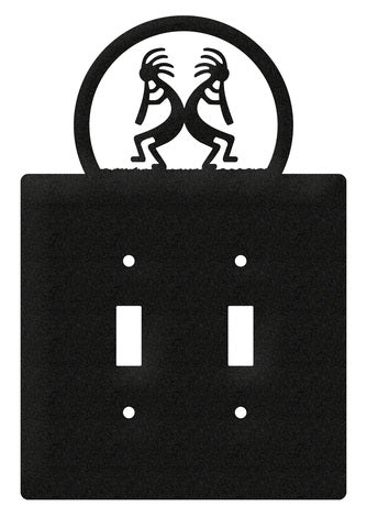 Kokopelli Double Toggle Switch Plate Cover