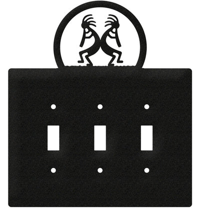 Kokopelli Triple Toggle Switch Plate Cover