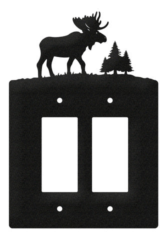 Moose Double Rocker Switch Plate Cover