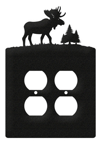 Moose Double Outlet Cover