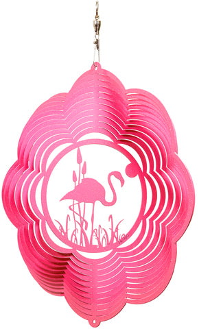 Flamingo Design Metal Wind Spinner