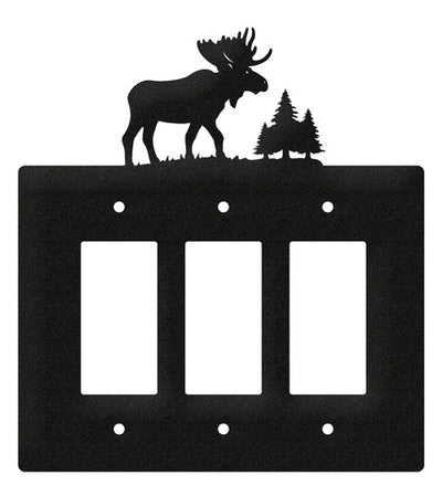 Moose Triple Rocker Switch Plate Cover