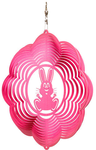 Easter Bunny Design Metal Wind Spinner