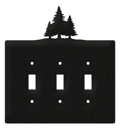 Pine Tree Triple Toggle Switch Plate Cover