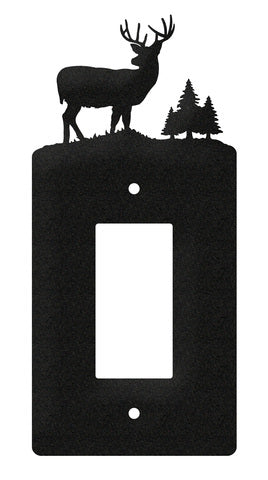 Buck Deer Triple Toggle Switch Plate Cover