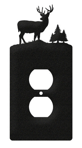 Buck Deer Single Outlet Cover
