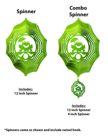 Frog Design Metal Wind Spinner