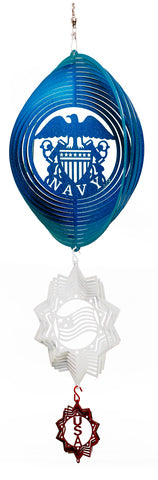 Navy Design Metal Wind Spinner