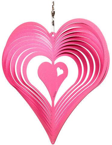 Heart Valentine Design Metal Wind Spinner