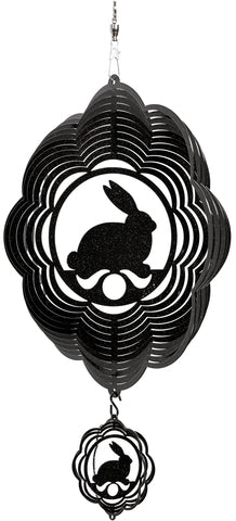 Rabbit Design Metal Wind Spinner