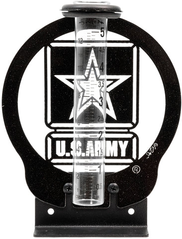 US Army Design Metal Rain Gauge