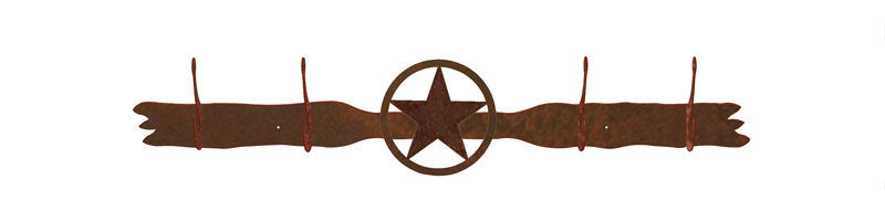 Texas Star Design 4 Hook Wall Coat Rack