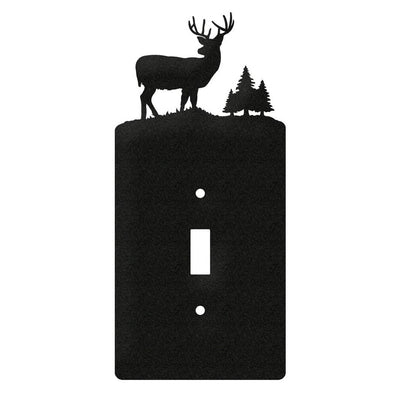 Buck Deer Single Toggle Switch Plate Cover
