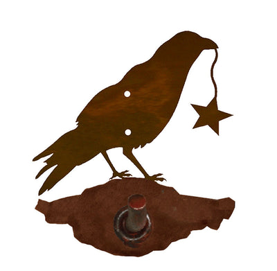 Crow with Star Robe Hook