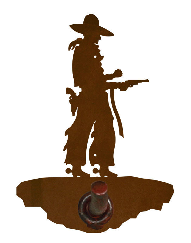 Pistol Cowboy Design Robe Hook