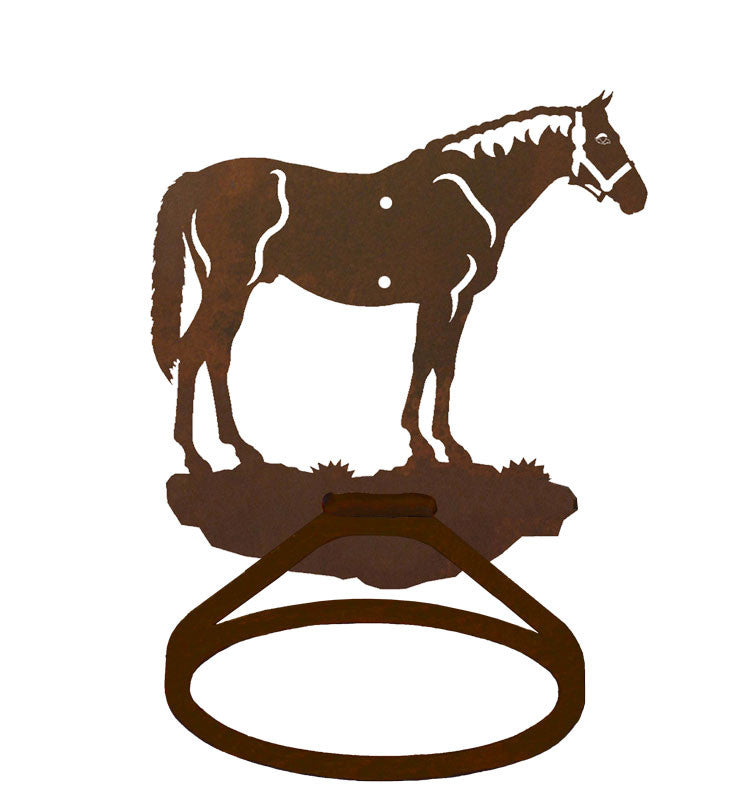 Bay Horse Towel Ring
