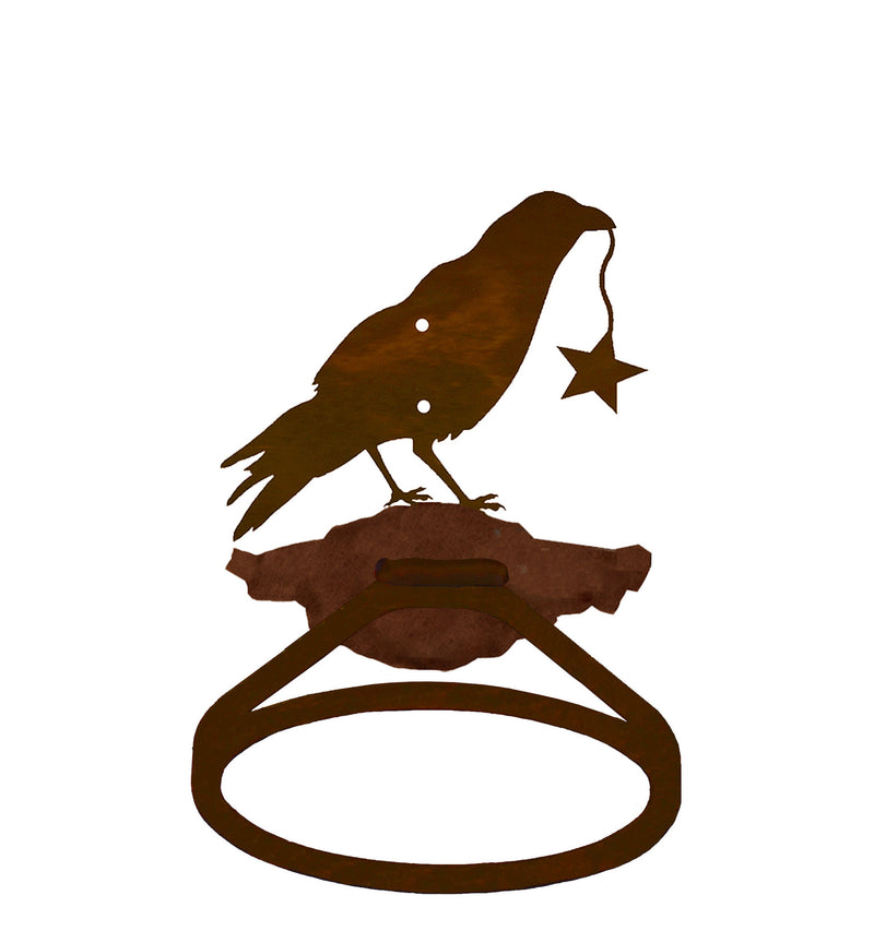 Crow with Star Towel Ring