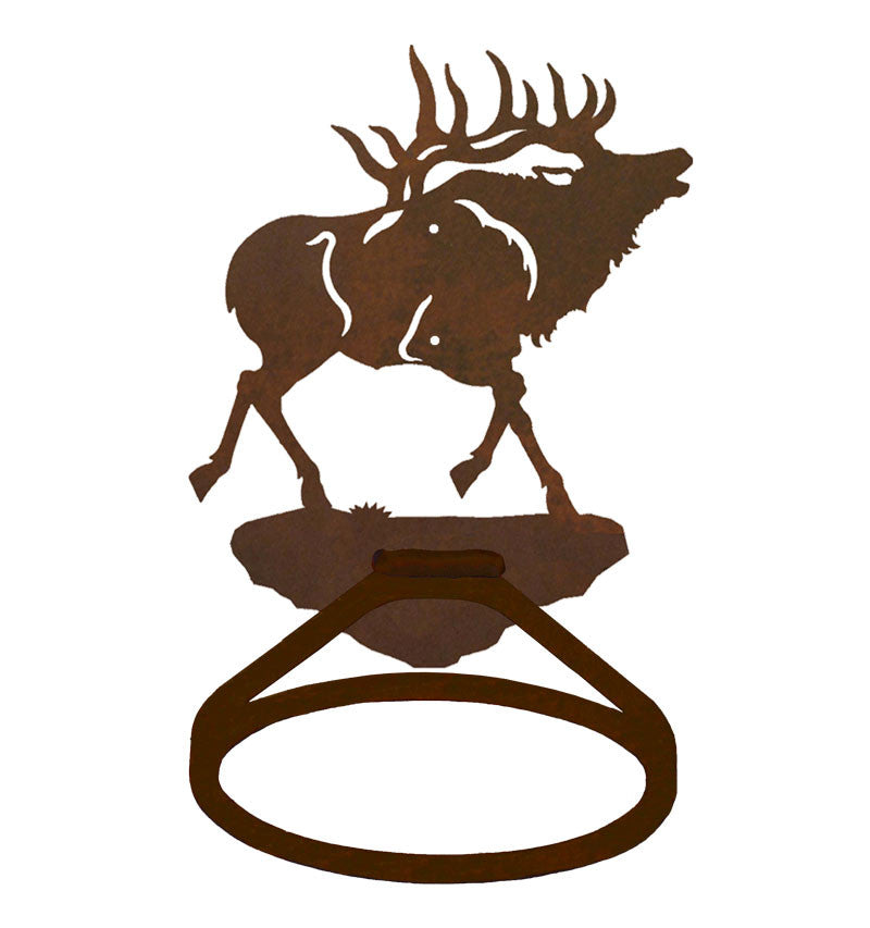 Bull Elk Towel Ring