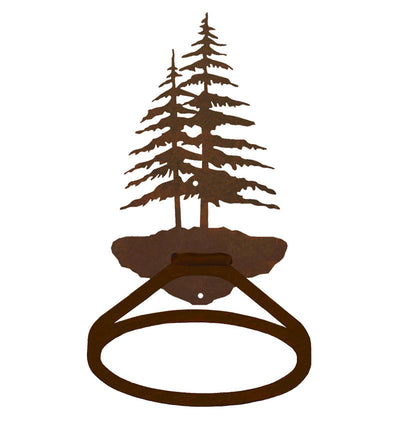 Double Pine Tree Towel Ring