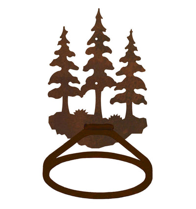 Triple Pine Tree Towel Ring