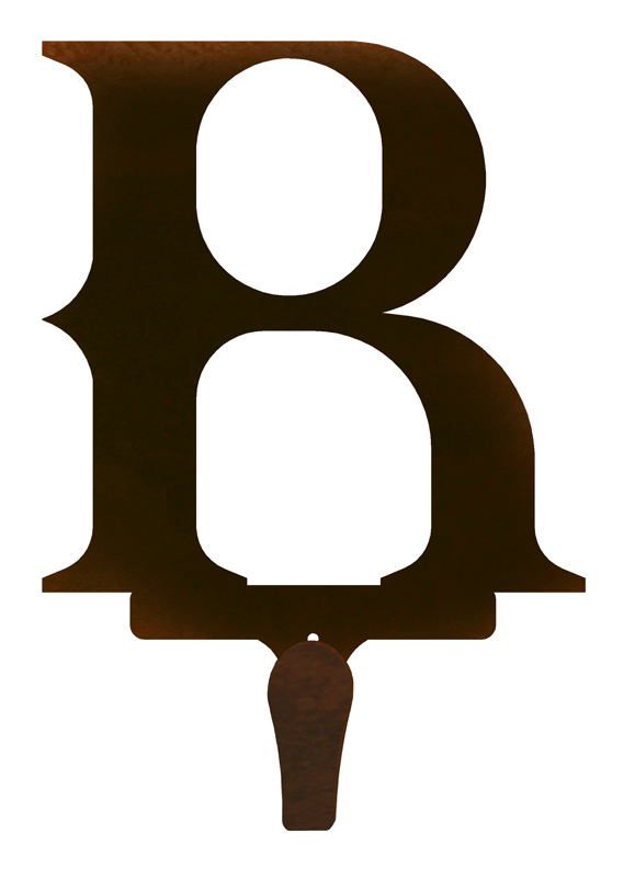 Letter R - Western Style Metal Numbers and Fonts – Inspired by the Outdoors