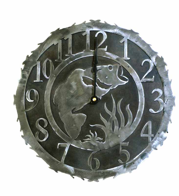 Bass Design Metal Wall Clock