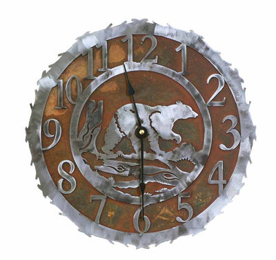 Bear Design Metal Wall Clock