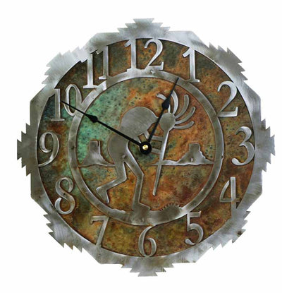 Kokopelli Design Metal Wall Clock
