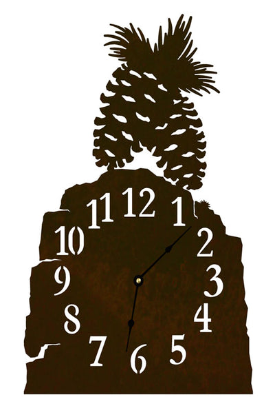 Pine Cone Table Clock