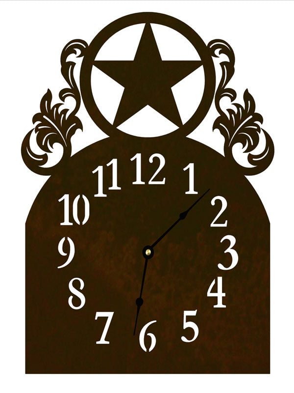 Texas Star Table Clock