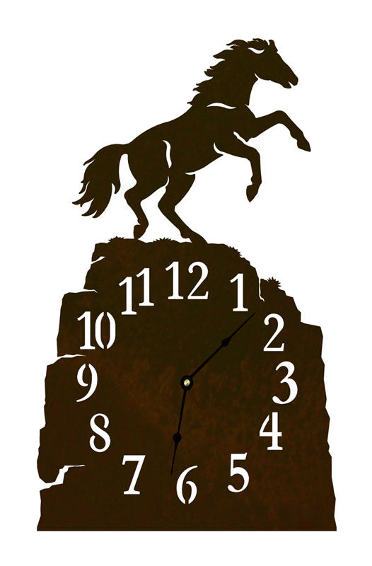 Rearing Horse Table Clock