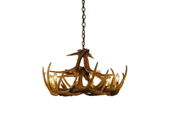 Whitetail 12 Antler Reproduction Chandelier