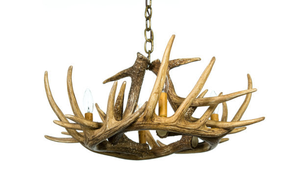 Whitetail Deer 6 Antler Reproduction Chandelier