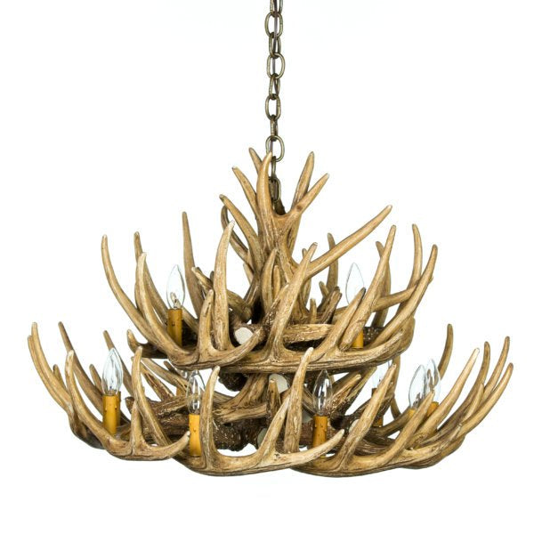 Whitetail 21 Antler Cascade Reproduction Chandelier